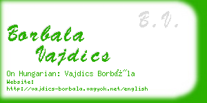 borbala vajdics business card